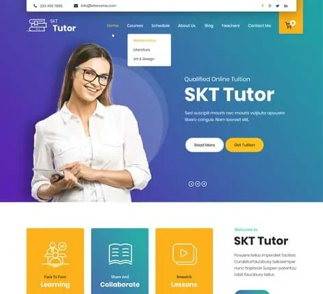 Private Tutor WordPress Theme