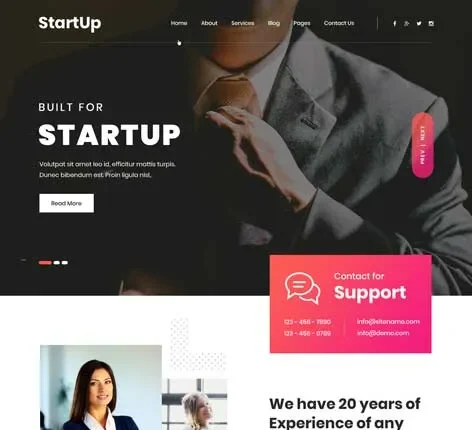 Start Up WordPress Theme