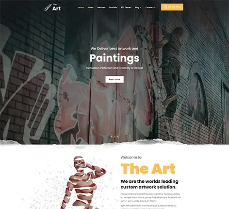 Artists WordPress Theme