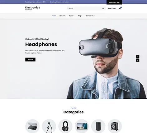Electrical Appliances WordPress Theme