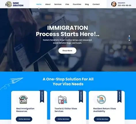 Immigration Consulting WordPress Theme