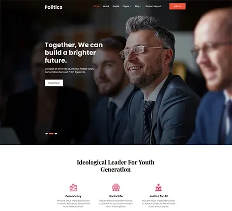 Politician WordPress Theme