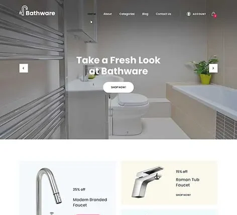 Bathroom Accessories WordPress Theme