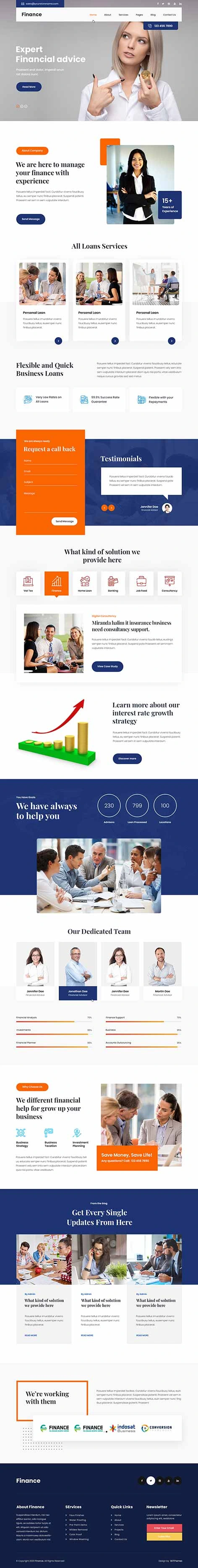 Financial Services WordPress Theme