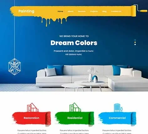 Painting WordPress theme