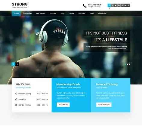 Unique WordPress theme