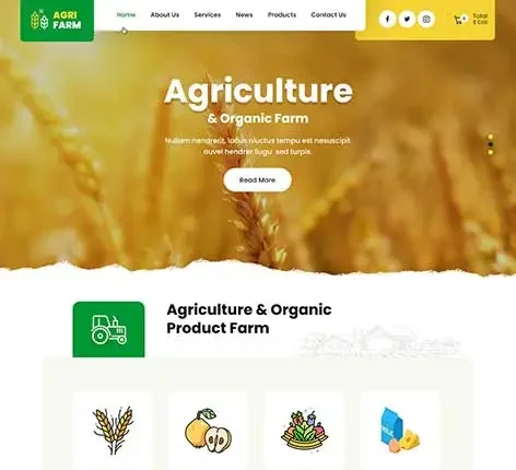 organic farm WordPress theme