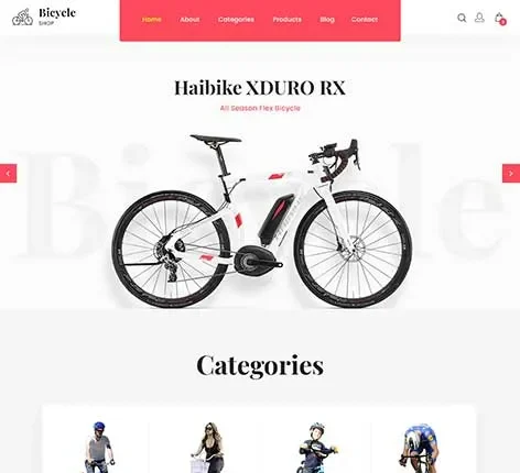 Bicycle Store WordPress Theme
