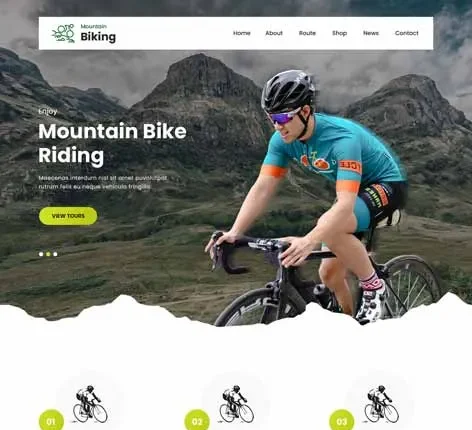 Mountain Bike WordPress Theme