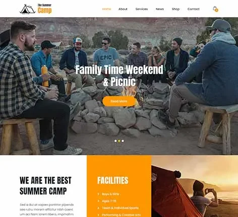 Summer Camp WordPress Theme