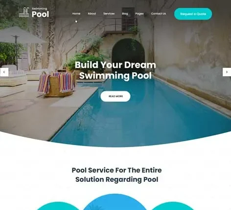 Swimming Pool Cleaning WordPress Theme