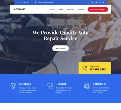 Auto Services WordPress Theme