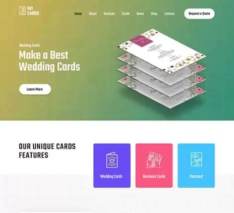 Card Shop WordPress Theme