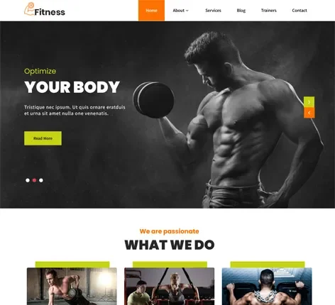 Fitness Zone WordPress Theme