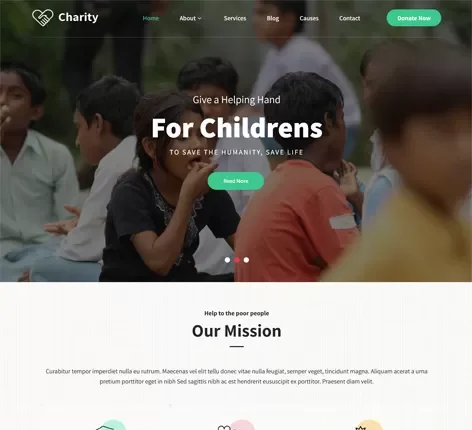 Nonprofit Charity WordPress Theme