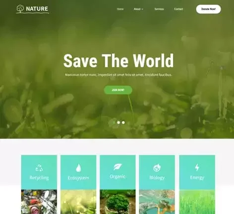 Simple Green WordPress Theme