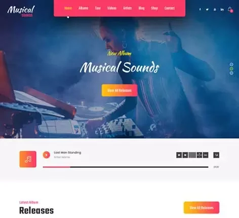 Singer WordPress Theme