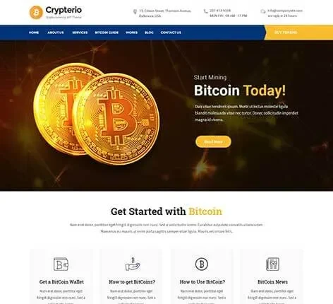 Bitcoin WordPress Theme