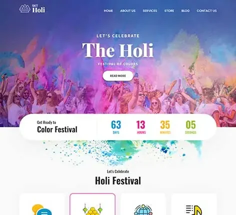 Holi WordPress theme