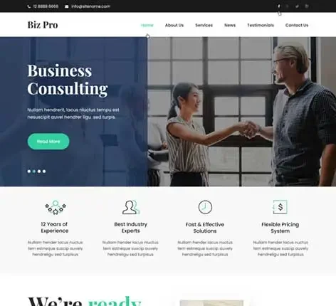 Company WordPress theme