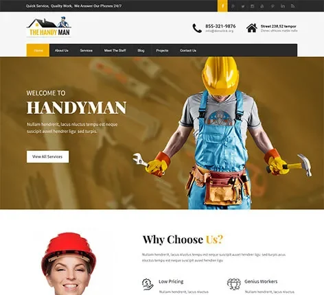 Repair WordPress Theme | Handyman WordPress Theme