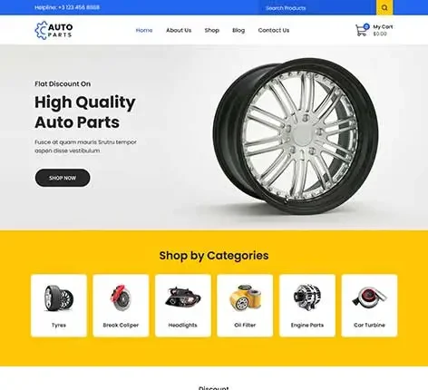 Auto Parts Store WordPress Theme