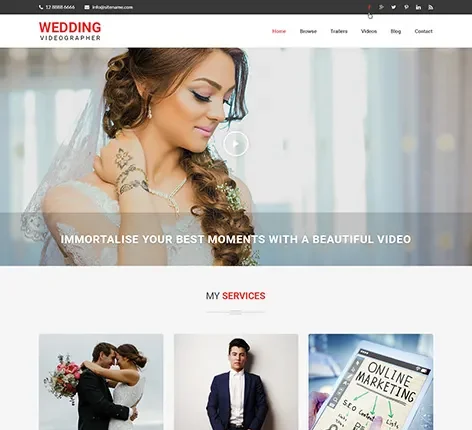 Global Wedding Photography WordPress Theme
