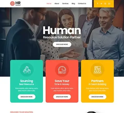 HR Management WordPress theme