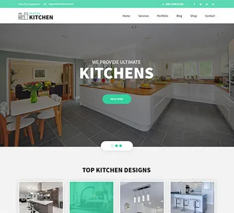 Kitchen Cabinets WordPress Theme