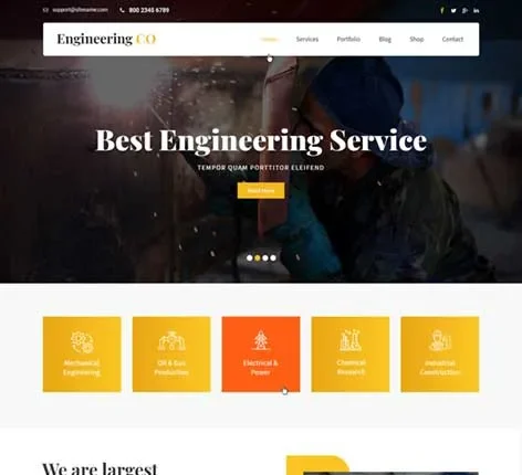 Machinery WordPress Theme