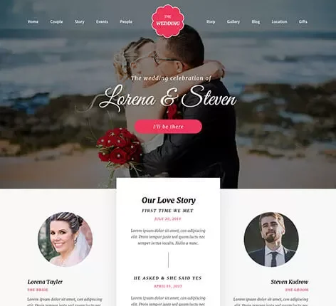 Wedding Photography WordPress Theme