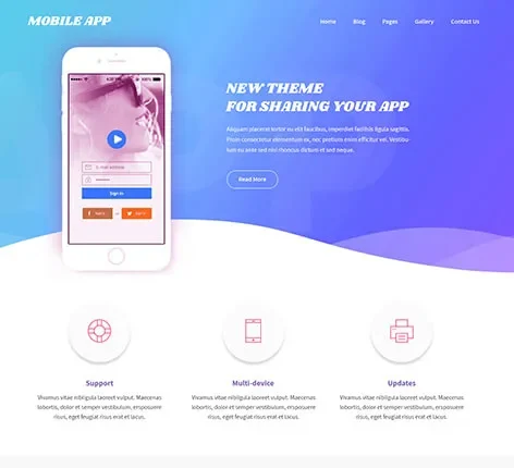 Android App WordPress Theme