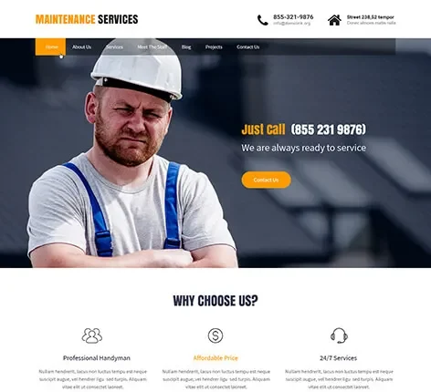 Home Services WordPress Theme