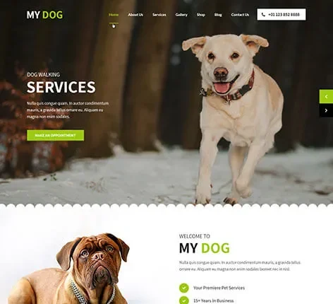 PetShop WordPress theme