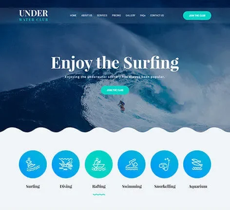 Scuba Diving WordPress Theme