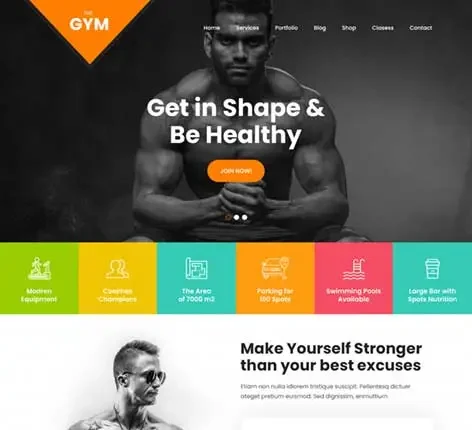 Fitness Gym WordPress Theme