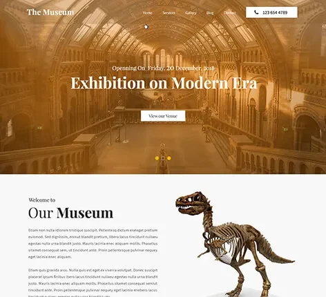 Museum WordPress Theme