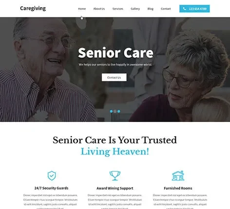 Elderly Care WordPress Theme