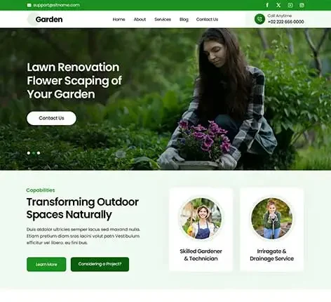 Garden Care WordPress Theme