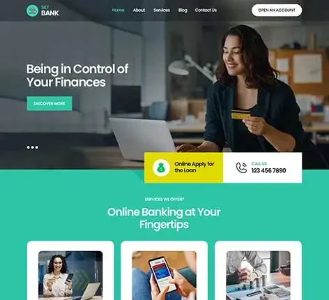SKT Banking - Banking WordPress theme