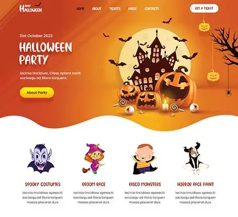 Halloween WordPress theme