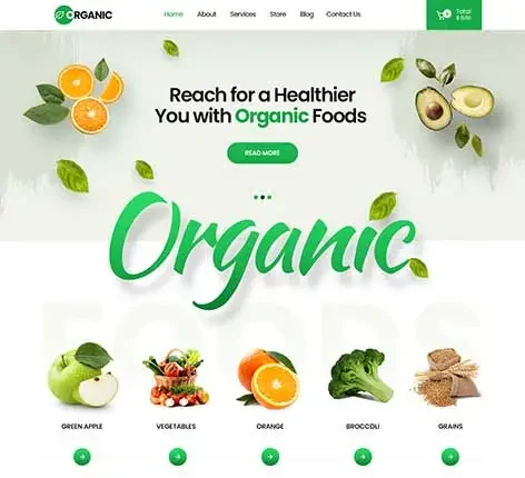 Organic Store WordPress Theme