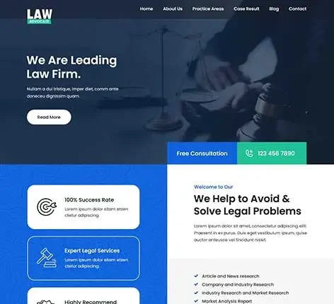advocate WordPress theme