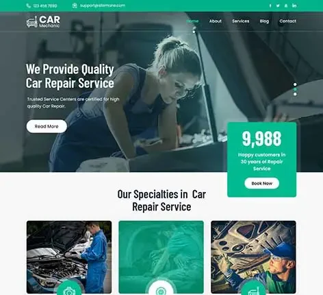 auto service WordPress theme