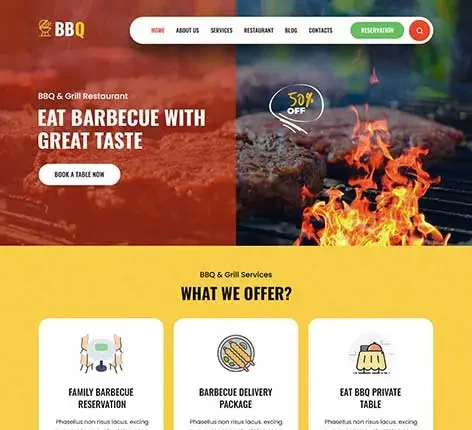 Grill Restaurant WordPress theme