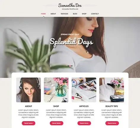 SKT Girlie Pro-female WordPress theme
