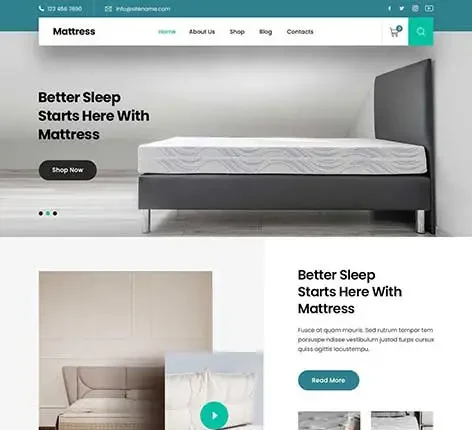 Luxury Mattress WordPress Theme