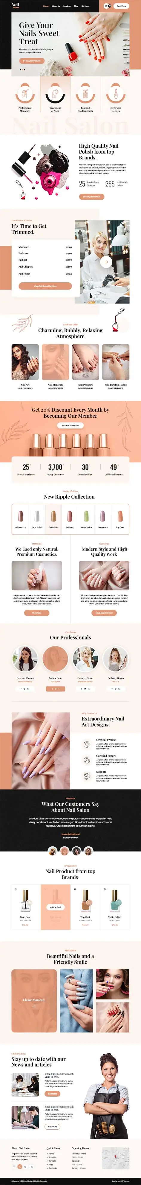 Nail Art WordPress Theme