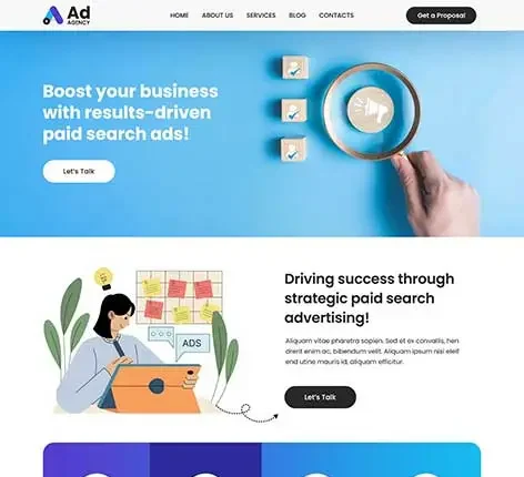 Digital AD Agency Services WordPress Theme