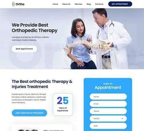 SKT Ortho - Physical Therapy WordPress Theme